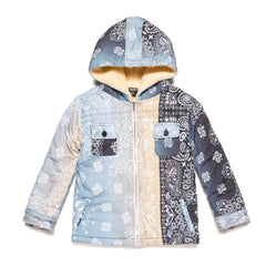 BANDANA SHERPA - GREY AND TAN - AKID